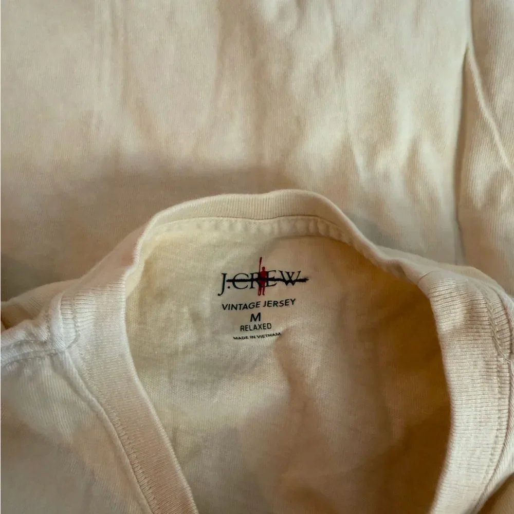 J.Crew Vintage-wash cotton pocket T-shirt NWT Size M